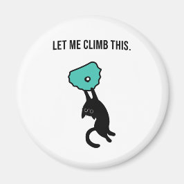 Imã Funny Climbing Cat Catches Climbing Hold