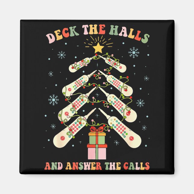 Imã Funny Cna Nurse Christmas Medical Xmas Trees Nursi (Frente)