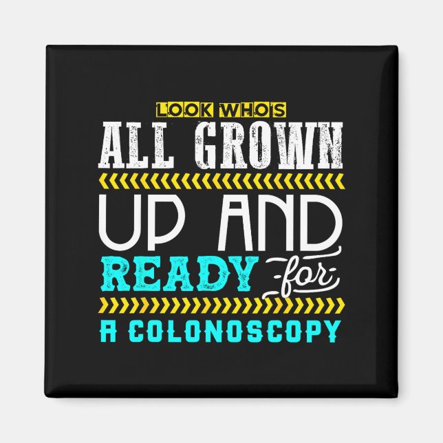 Imã Funny Colonoscopy Joke Medical Humor Checkup  (Frente)