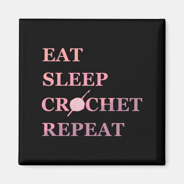 Imã Funny Crochet Quote  (Frente)