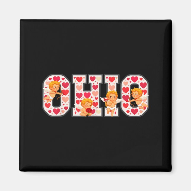 Imã Funny Cud Ohio Midwestern Party O-h-i-o In Valenti (Frente)
