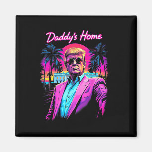 Imã Funny Daddys Casa Branca Trump Rosa 2024