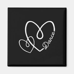 Imã Funny Dance Heart Love Dancing Lover Dia de os nam