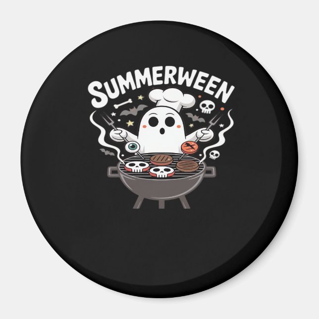 Imã Funny de CHURRASCO Summerween (Frente)