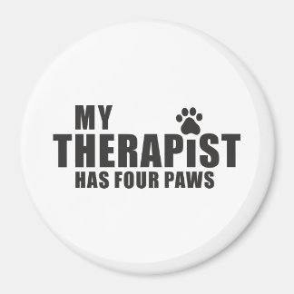 Imã Funny Dog Mom Dad Gift! My Therapist Has Four Paws