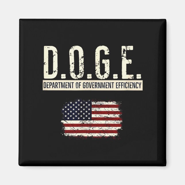 Imã Funny Doge Department Of Government Efficiency Tee (Frente)
