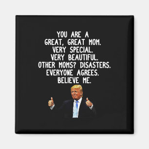 Imã Funny Donald Trump Madre39s Dia do Presente Conser