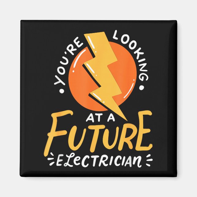 Imã Funny Future Electrician Electrical Engineer  (Frente)