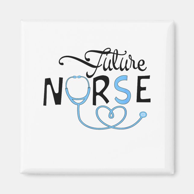 Imã Funny Future Nurse Nursing School Student Nurse In (Frente)