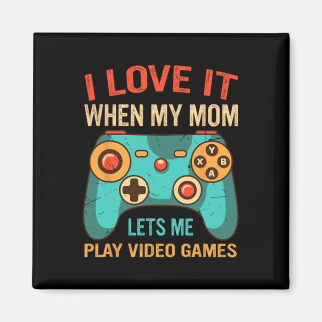 Imã Funny Gamer Gift For Boys Console Video Game Prese (Frente)
