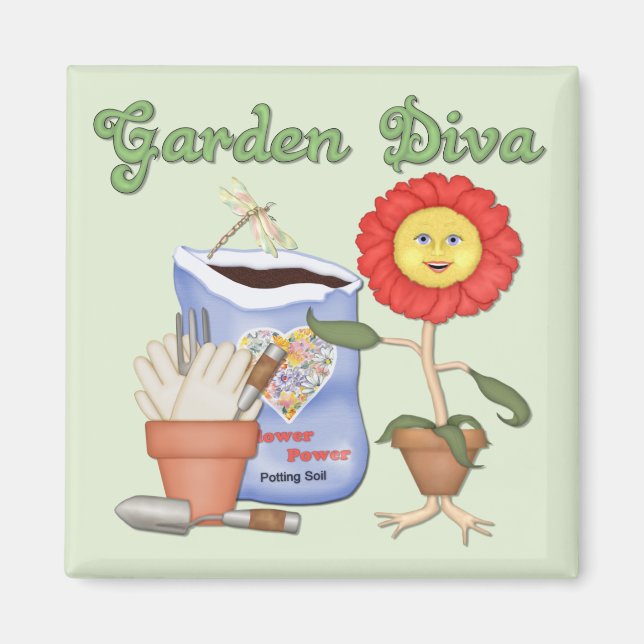 Imã Funny Garden Diva (Frente)