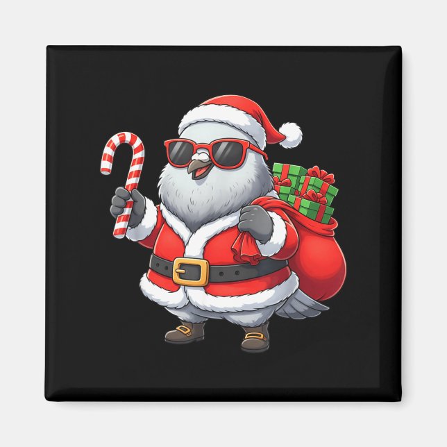 Imã Funny Geon Christmas Santa Outfit Xmas Boys Girls  (Frente)