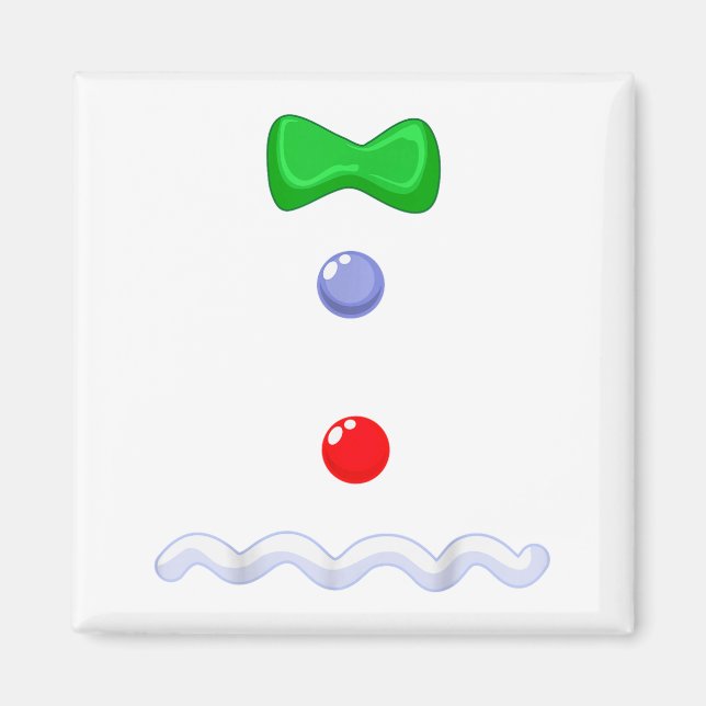 Imã Funny Gingerbread Man Christmas Costume  (Frente)