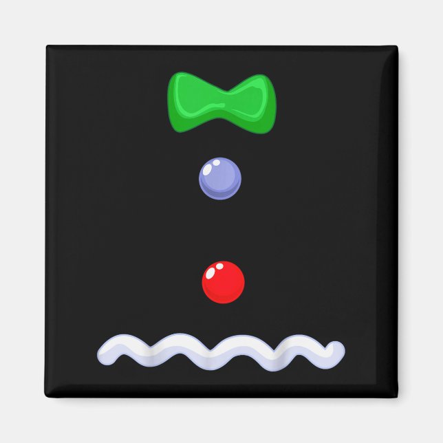 Imã Funny Gingerbread Man Christmas Costume  (Frente)