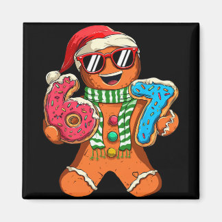 Imã Funny Gingerbread Six Seven 67 Meme Ice Cream Chri
