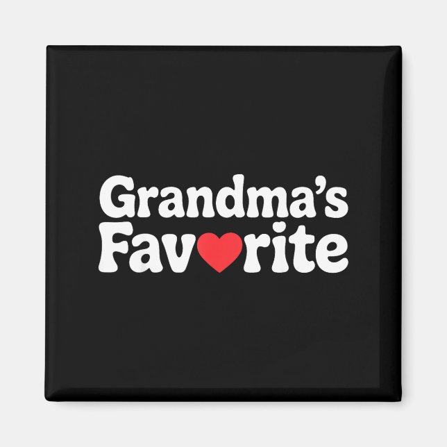 Imã Funny Grandmas Favorite Family Humor Tees For Men  (Frente)