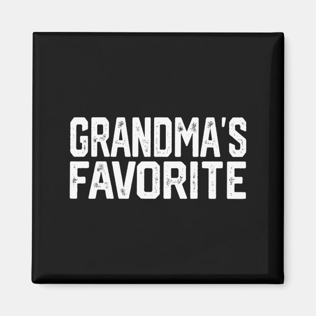 Imã Funny Grandma's Favorite Grandparent Granhild  (Frente)