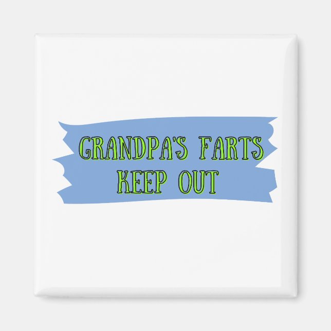 Imã Funny Grandpas Farts (Frente)