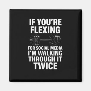 Imã Funny Gym Flexing Workout Bodybuilding 2