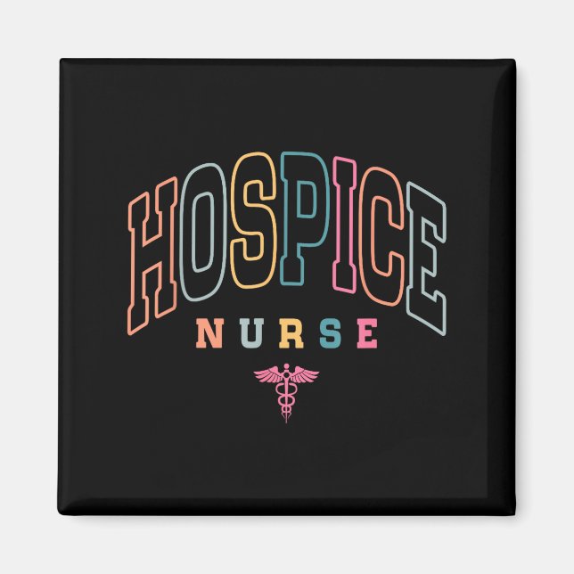 Imã Funny Hospice Nurse Doctor Graduation Medical Nurs (Frente)
