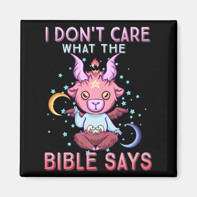 Imã Funny I Dont Care What Bible Says  (Frente)