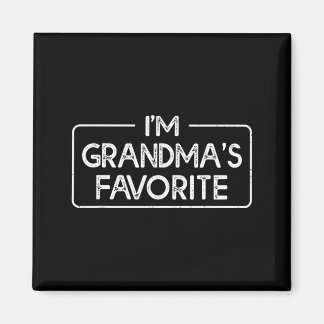 Imã Funny I'm Grandma's Favorite Grandson Granddaughte