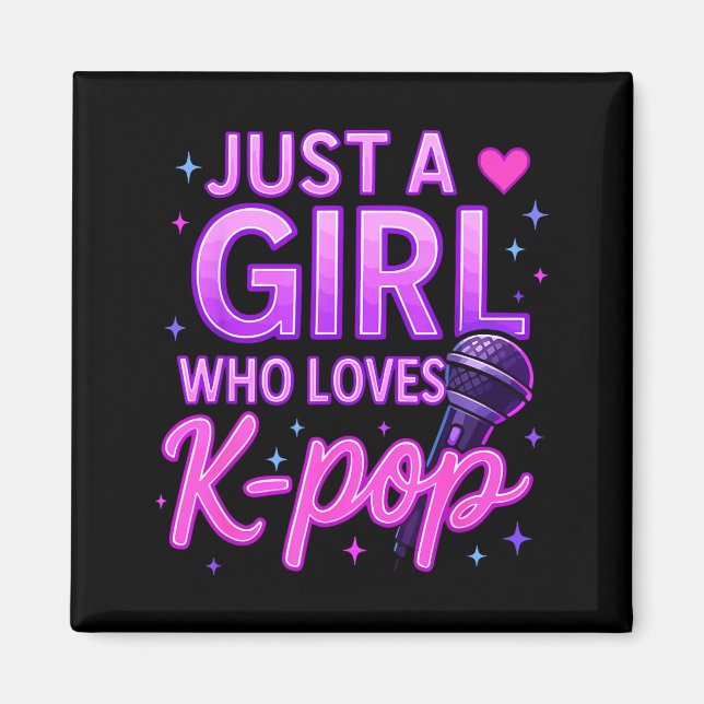Imã Funny Just A Girl Who Loves K-p  (Frente)
