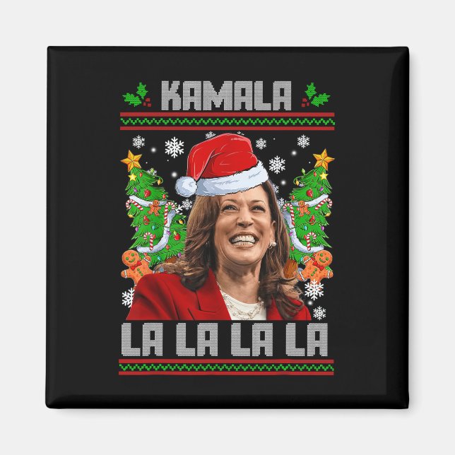 Imã Funny Kamala Harris 2024 Natal Comma La Men Wo (Frente)