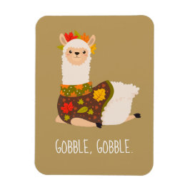 Ímã Funny Llama Turkey Thanksgiving 
