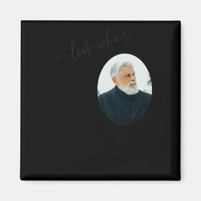 Imã Funny Look Whos 80 Stylish 80th Birthday  (Frente)