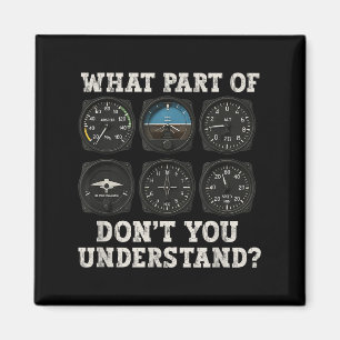 Imã Funny Lot Art Men Women Aviation Airline Lot Instr