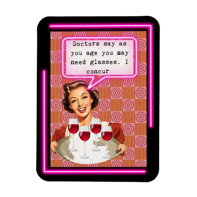 Ímã Funny Magnet Best Friend Gift "Glasses" (Vertical)