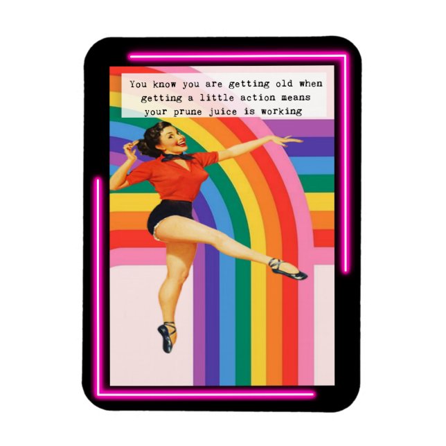 Ímã Funny Magnet Best Friend Gift "Prune Juice" (Vertical)