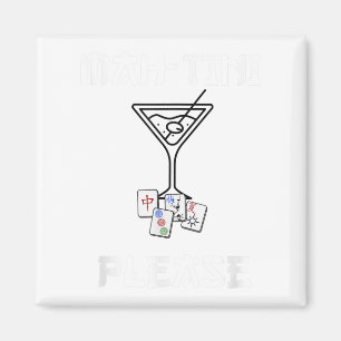 Imã Funny Mahjong Mah-tini Tail Piada Mahjong