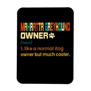 Ímã Funny Mahratta Greyhound Vintage Retro Cachorro Pa