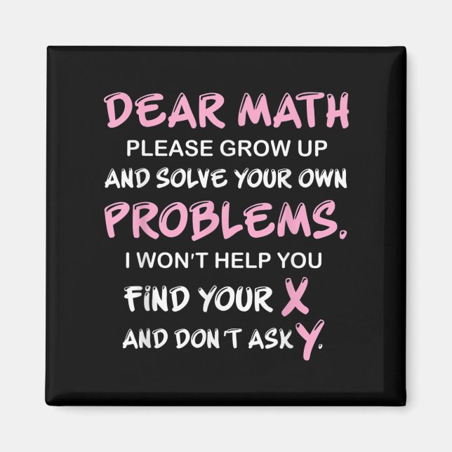 Imã Funny Math Quote  (Frente)