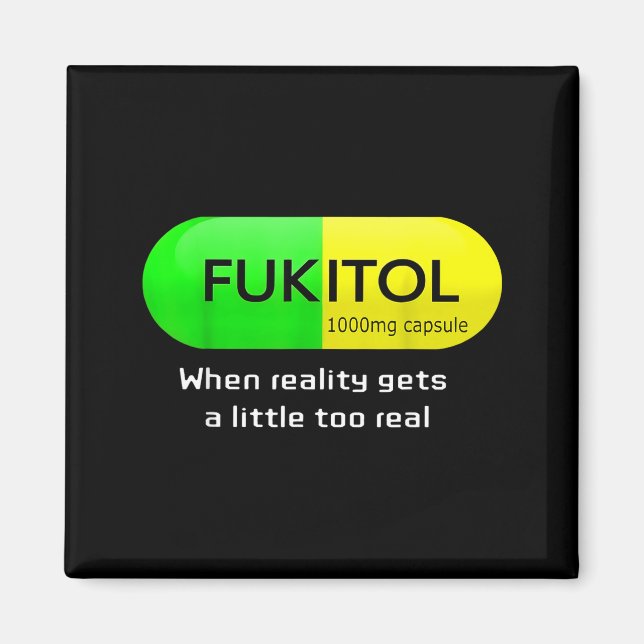 Imã Funny Medication Gooditol Capsule Pharmacy Humor  (Frente)