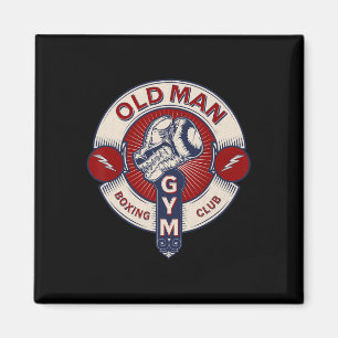 Imã Funny Mma Old Man BoxClub Combate Esporte Papare