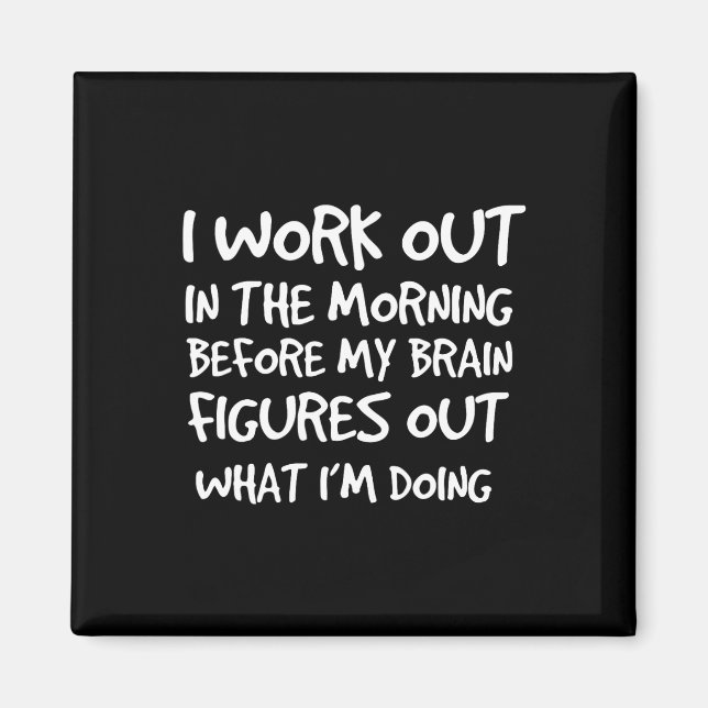 Imã Funny Motivational Gym Cote Workshop (Frente)
