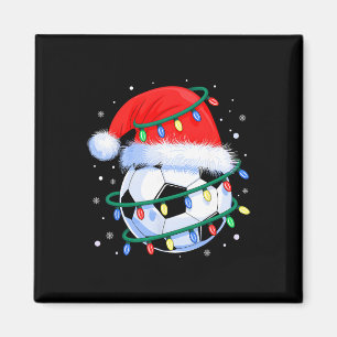 Imã Funny Natal Futebol Homens Meninos Chapéu do Papai