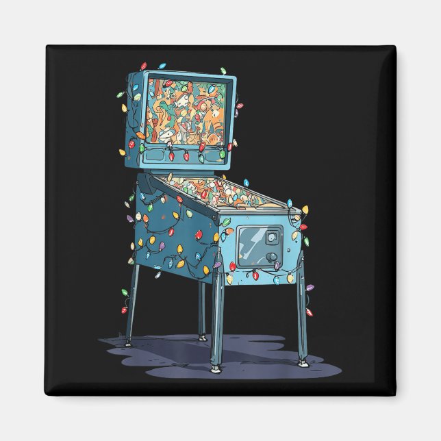 Imã Funny Nball Machine Christmas Graphics Lights Love (Frente)