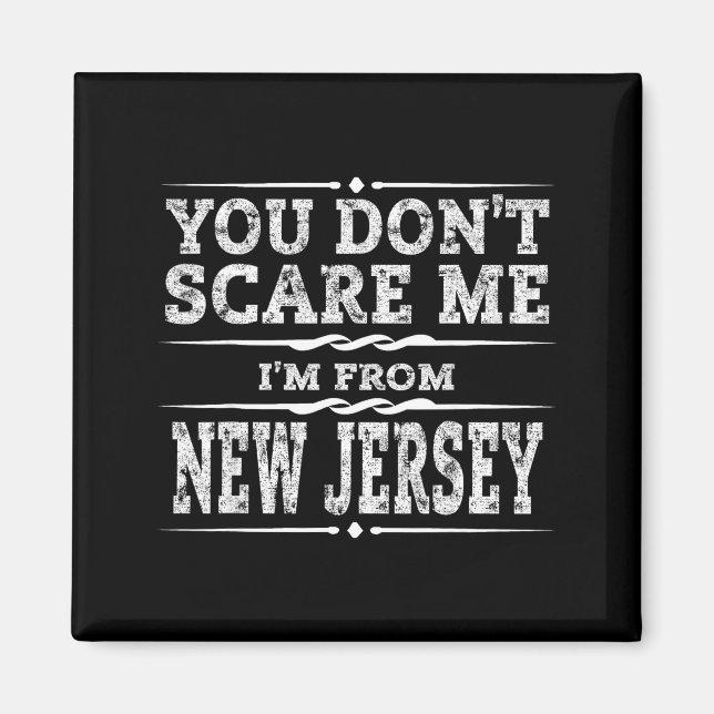 Imã Funny New Jersey Home Garden State Gift  (Frente)