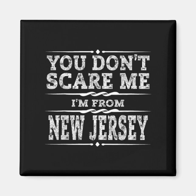 Imã Funny New Jersey Home Garden State Gift  (Frente)
