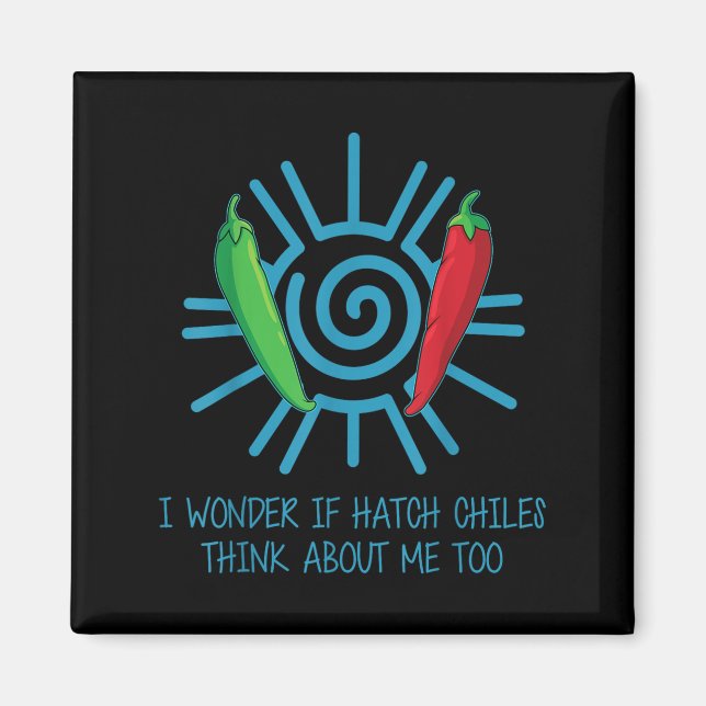 Imã Funny New Mexico Peppers Hatch Chili  (Frente)