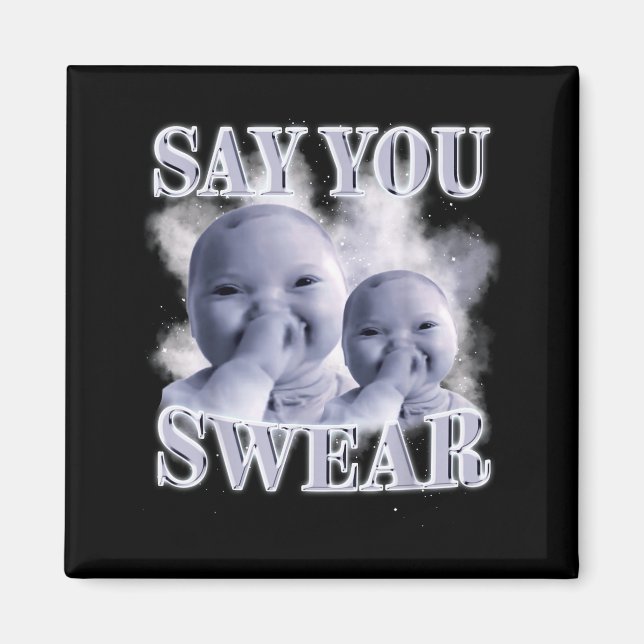 Imã Funny Niche Baby Gen Z Meme Ai Viral Giggling Ai L (Frente)