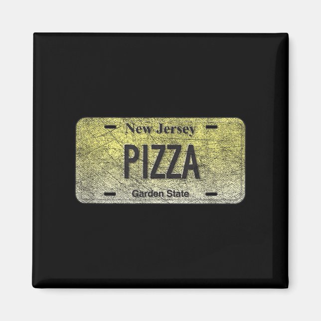 Imã Funny Nj State Vanity License Plate Zza  (Frente)