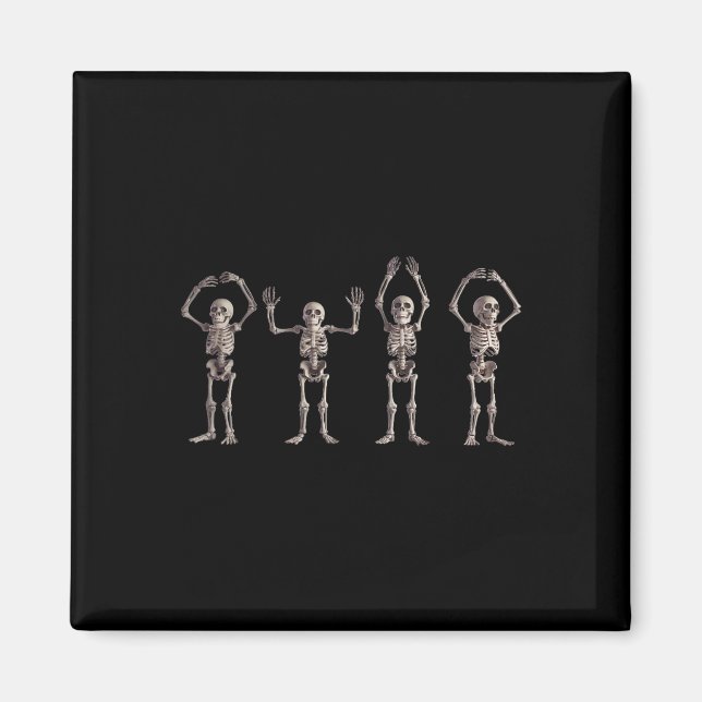 Imã Funny O-h-i-o State Skeleton Lover Ohio Halloween (Frente)