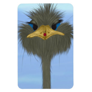 Ímã Funny Ostrich George E O Bonitinho Ladybug