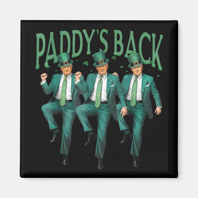 Imã Funny Paddys Back Trump Dancing (Frente)