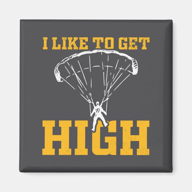 Imã Funny Parachute Quote Skydiver  (Frente)
